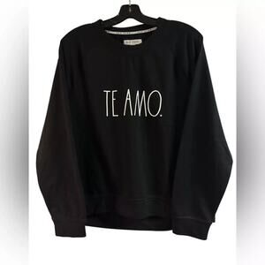 Women's "Te Amo" Rae Dunn Plus Size Studio Raglan Sweatshirt New w Tags
